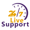 24/7 Support Icon